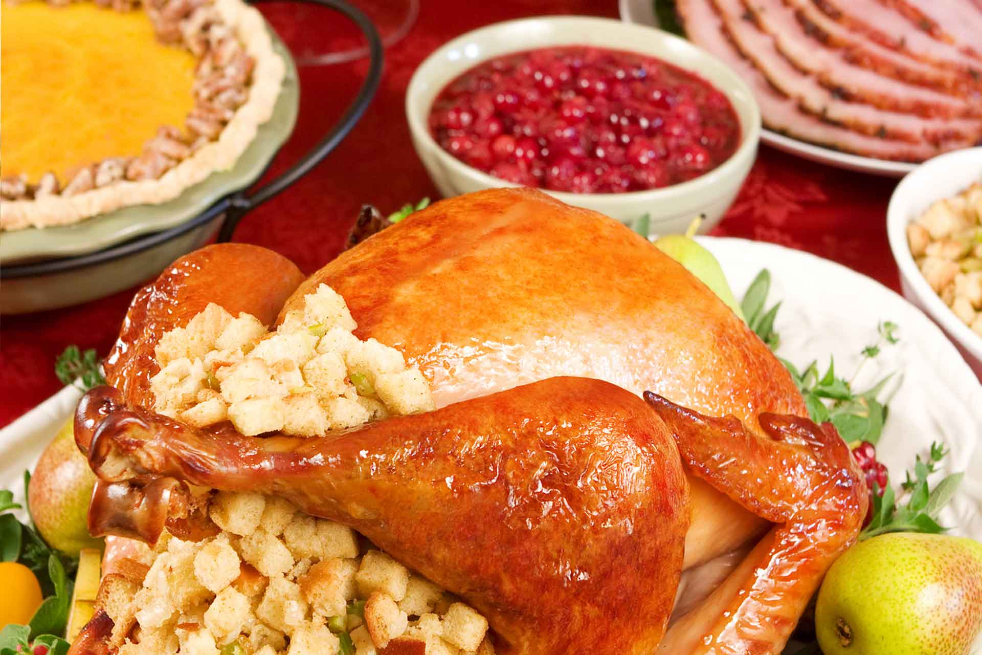 Photo of a Catered Holiday Meal
